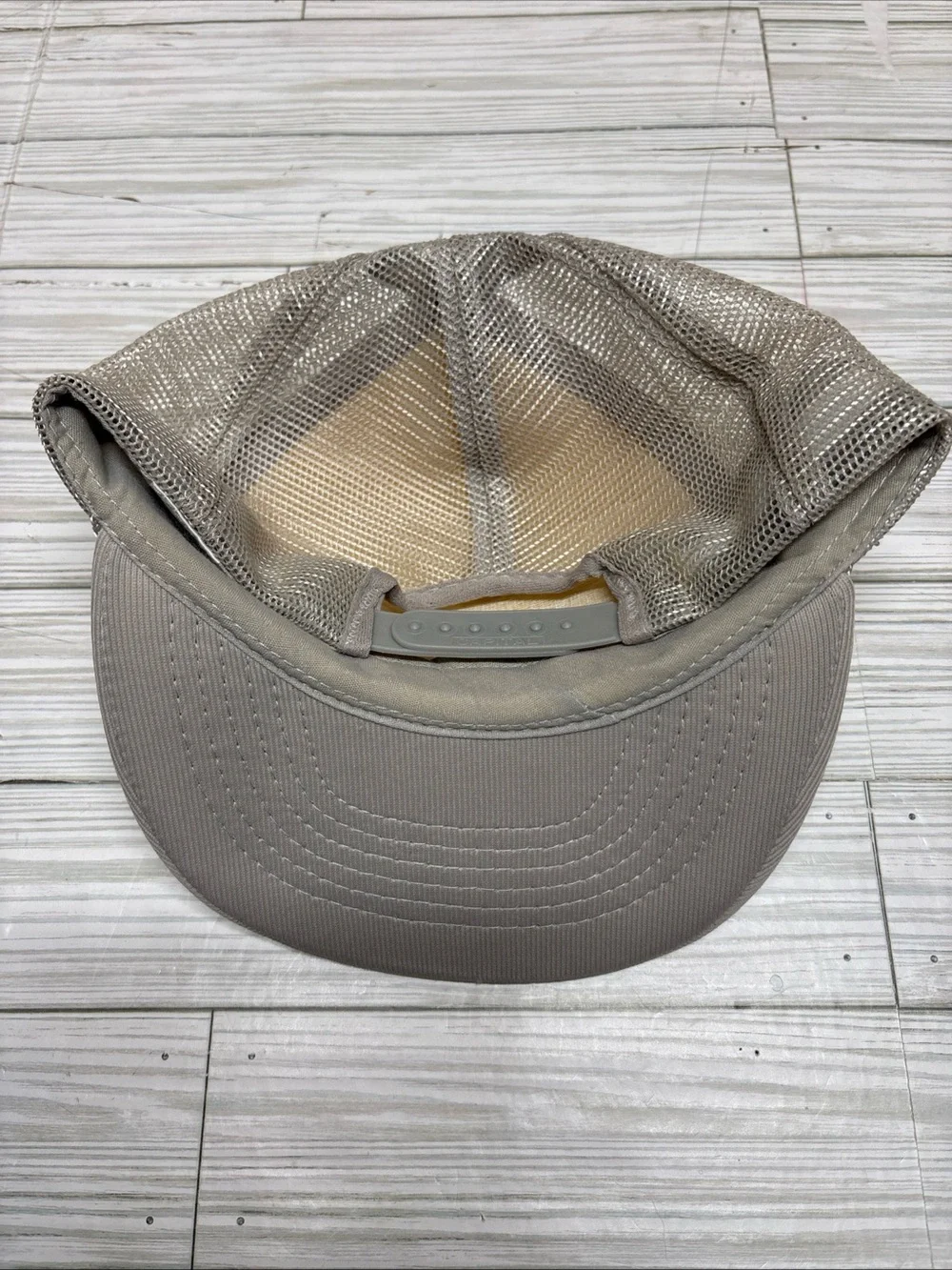 Galaxy Cheese Trucker Hat in Light Beige